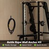 Battle Rope Wall Mount Kit, Heavy Duty Steel Anchor and