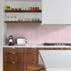 Commomy Thicker Pink Peel and Stick Backsplash - 10 pcs