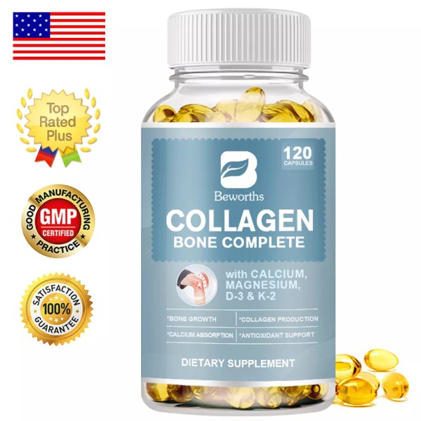 B Beworths Collagen Bone Complete Capsules 120 Capsules - Skin,