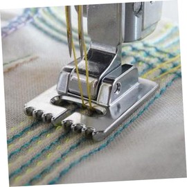 Operitacx 1 Stk Nähmaschine Druckfuß Doppel Nadel Zubehör Für Nähmaschinen Doppelte Zwillingsnadeln Doppelnadeln Zwillingsnadel Nähen Couchfuß Für Nähmaschine Elastisch Kombination