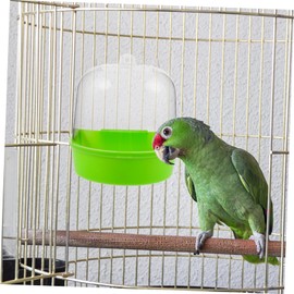 BUGUUYO Pet Bird Bath Box Parrot Bathing Tub for Birds Easy to Install Suitable for Canaries Lovebirds Parakeets Convenient Water Bathing
