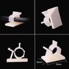 Viaky 30 Pieces White Adjustable Cable Clips Self-Adhesive Desk Organizer