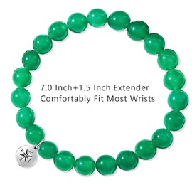 Graduation Gifts for Her Him,Graduation Bracelets Inspirational Compass Bracelet Class of 2025 Graduate Gifts Middle School High School College Bachelor Master for Women Daughter Friends (Green)