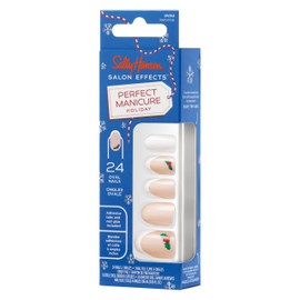 Sally Hansen Salon Effects® Perfect Manicure, Holiday Heartstrings, Press On Nails, Non-Damaging Adhesive Tabs, File, and Alcohol Pad Included