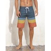 Nonwe Men's Long Board Trunks with Compression Liner Quick Dry