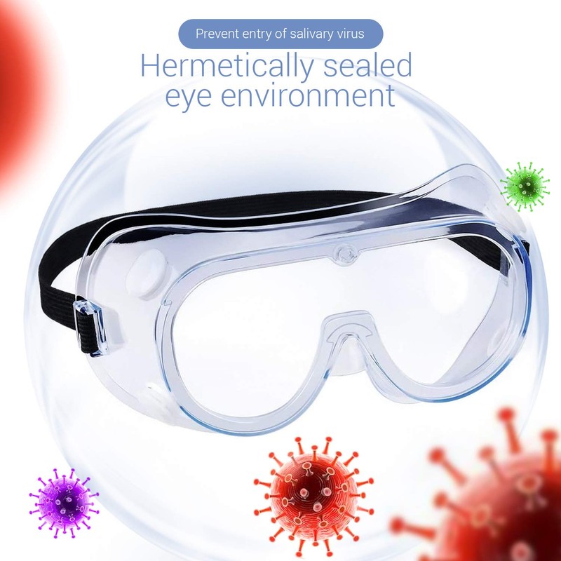 Heden Seger Safety - 1 Pack Goggles Clear Wraparound Safety