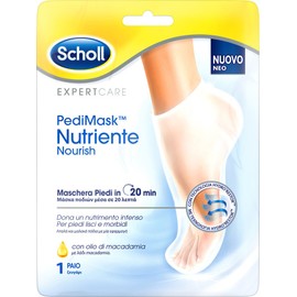 Scholl PediMask Nutriente Nourish Foot Mask with Macadamia Nut Oil, 1 pair