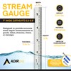 AdirPro 4" Wide Stream Gauge - Heavy Duty Staff Gauge