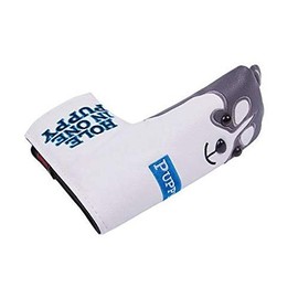 Putter Cover Headcover Compatible with Odyssey 2Ball Mallet Type Magnetic Type Fits Scotty Cameron Odyssey Cute Dog (Magnetic Type Dog)