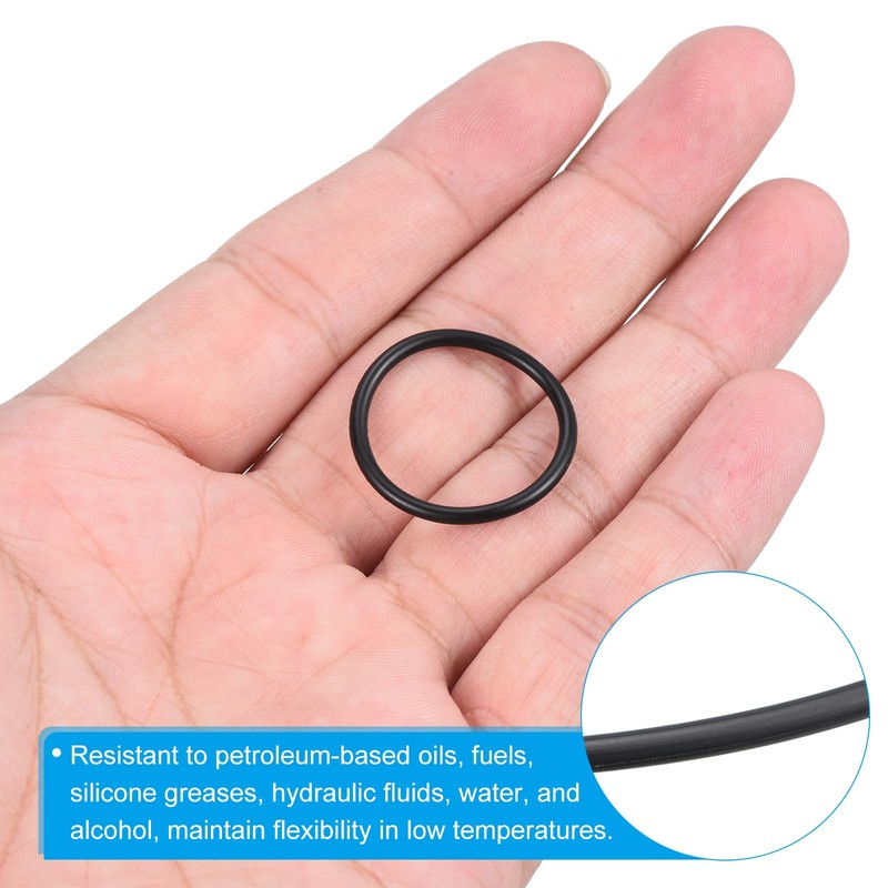 PATIKIL 20pcs Nitrile Rubber O-Rings 28mm Outside Diameter 24mm Inner