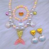 to Niña Fiesta Juego Bisuteria Juguete Sirenita Bead Collar Set