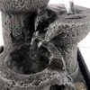 LED Illuminated Tabletop Waterfall Flowing Water Fountains with Ball for