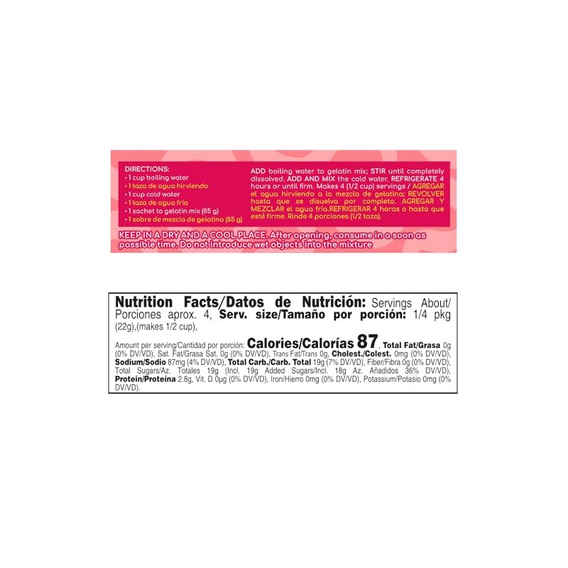 Festy Strawberry Gelatin Dessert Mix, 3 oz