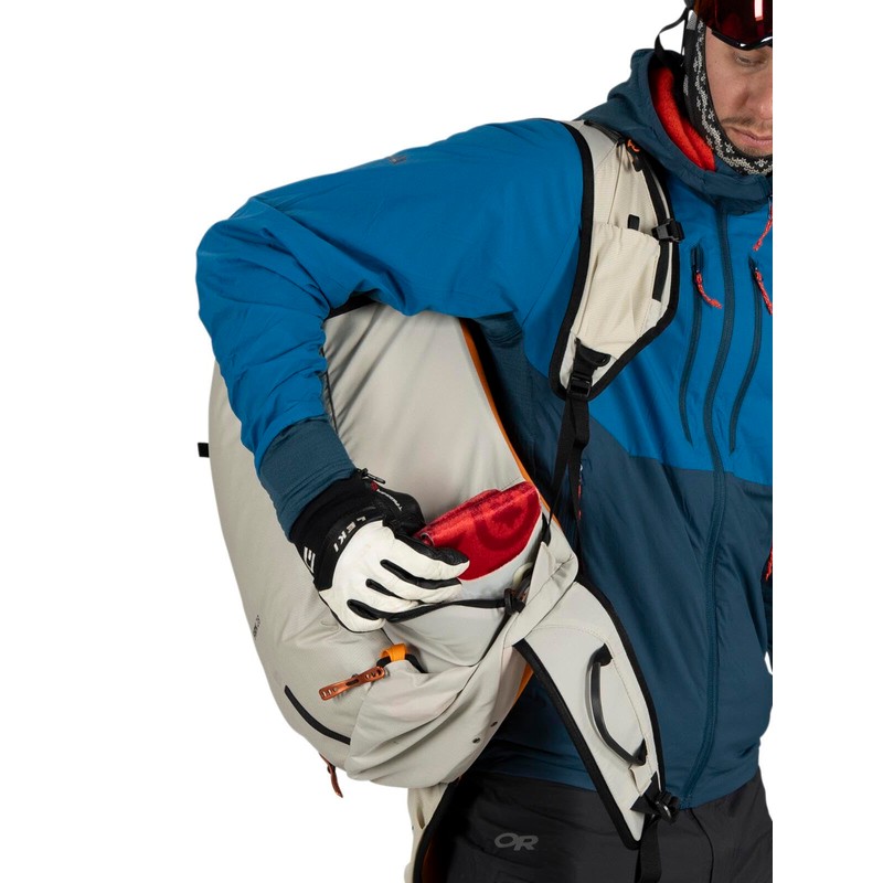 Osprey Firn 28L Ski and Snowboard Backpack, Elderberry Purple/Peppermint Green,