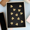 20 Pcs Refrigerator Magnets Gold Heart Shaped Decorative Fridge Magnets