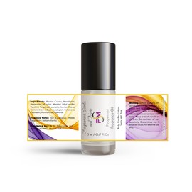 Peppermint Fragrance Oil - 3 Bottles 0.17 Fl Oz Glass Roll On (5ml)