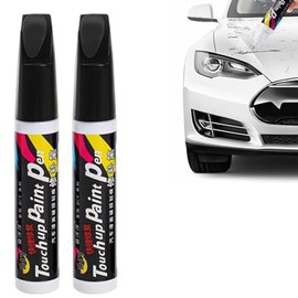 2 PCS Bolígrafos Reparadores, Bolígrafos Quita Rayones de Coche, para Rayones Menores, Cuidado del Coche Etc (Negro)