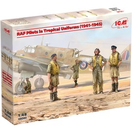ICM Fitalldoit Caps 1:48 RAF Pilots in Tropical Uniform (1941-45)