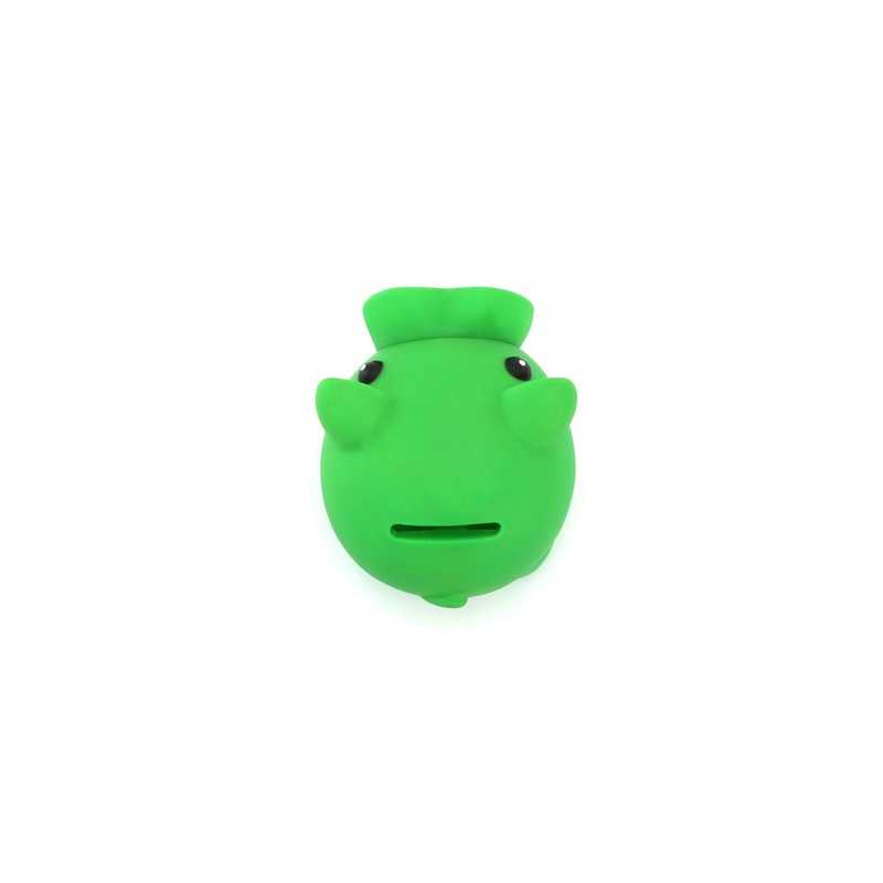 Novelty Piggy Bank with Soft Rubber Body, Vibrant Colors, Novelty