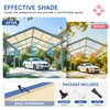 Bynbbur 10' x 20' Sun Shade Cloth with Grommets 90%