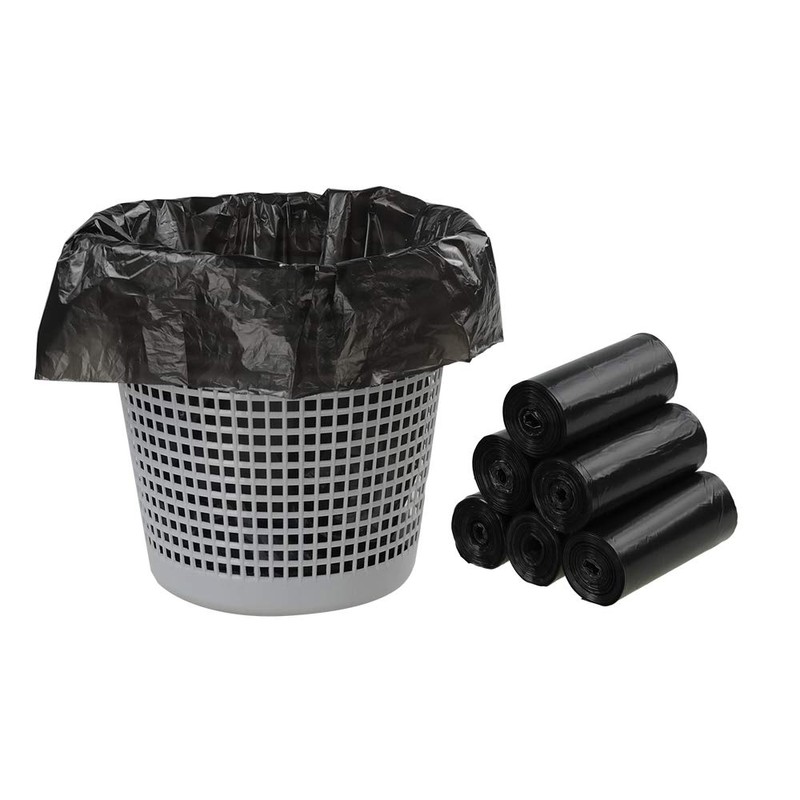 Ramddy 150 Count 1.5 Gallon Trash Bags, Black Trash Can