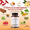 PEAK.PURY Cayenne Pepper 8000Mg Ginger 3000Mg Turmeric 2500Mg Berberine 2500Mg