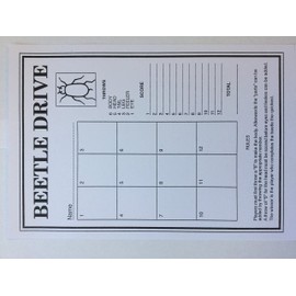 Beetle Drive Game Cards, Traditional Family Fun Cards - Pack of 50