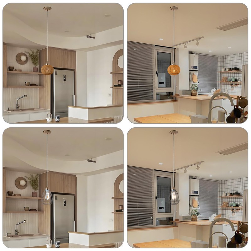 Champagne Bronze Pendant Light Fixture Kit, Small Pendant Lights Kitchen