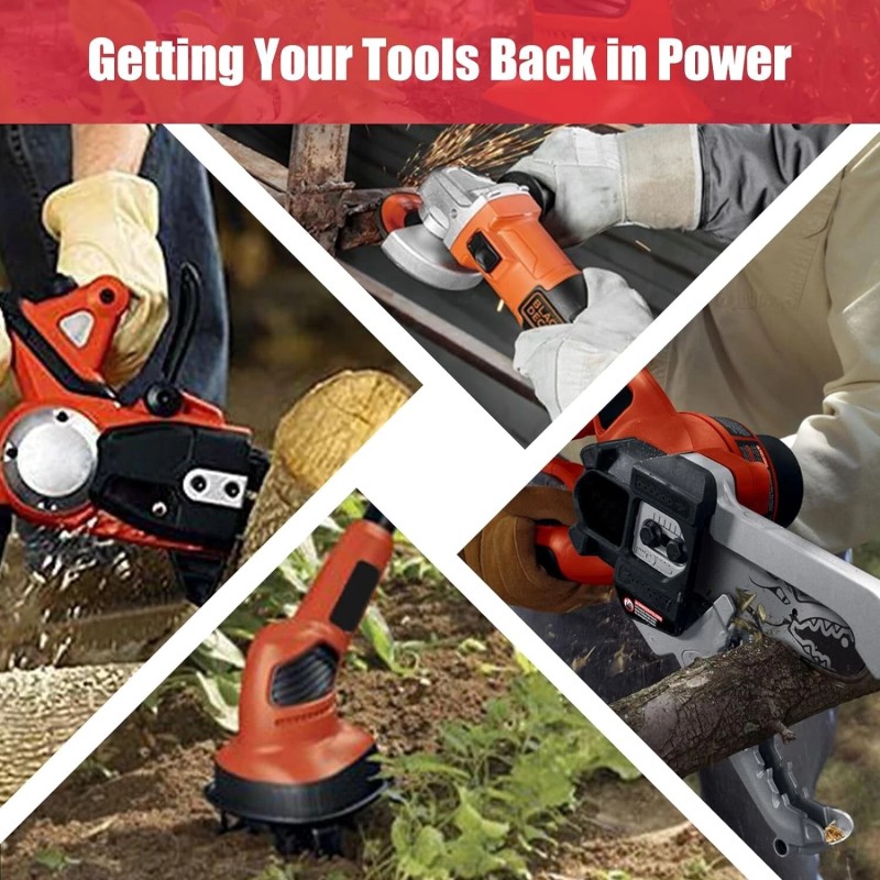 For BLACK AND DECKER 2 Pack 18V for Black and