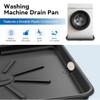 30x32inch Washing Machine Drain Pan, with Raised Edge, Features a