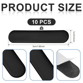 SAVITA 10pcs Pickleball Lead Tape, Weighted 3g Lead Tape for Pickleball Paddles, Adhesive Lead Tape Pickleball Accessory for Paddle Edge Guard, Increase Power and Swing Speed (Black)