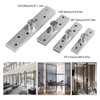 2pcs Pivot Hinge Rotating Hinge 360 Degree Stainless Steel Concealing
