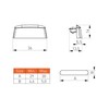 Estika Window Water Slot Caps, Pack of 25, Grey 36
