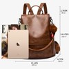 Ladies’ Soft PU Leather Backpack Handbag, Shoulder Bag, All in