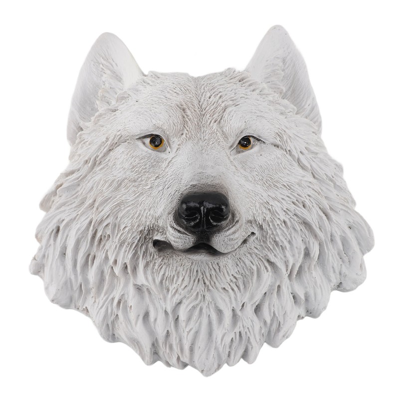 3D Simulation Animal Head Statues Wall Decor Resin Unique Exquisite