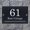 Badgemaster Layered Glass Effect Modern Anthracite Acrylic House Number Sign