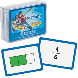 Really Good Stuff Tug of War - Fractions - 64 Cards