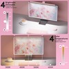 Quntis 20" Pink RGB Monitor Light Bar, 15 Gaming Backlight