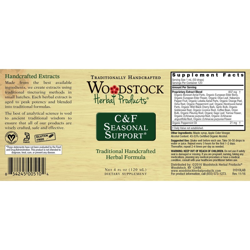 Woodstock Herbal Products C&F Seasonal Support (4 oz.)