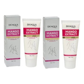 Kit 2 Cremas Depilatoria Bioaqua Mango Extract Suavizante Normal