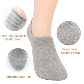 Zando Women's No Show Socks Women Low Cut Socks Non-Slip Ankle Socks Athletic Socks Short Socks for Flats Invisible Socks Running Socks E Mixed Prime