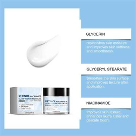 3PCS Hydrating Face Moisturizer with Niacinamide Repair Skin Barrier Day Night Long-Lasting Hydration Cream
