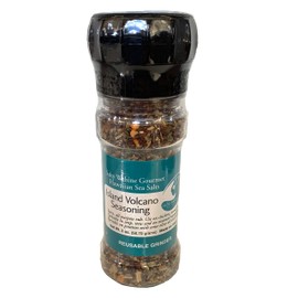 Salty Wahine Gourmet Hawaiian Sea Salts (Island Volcano, Reusable Grinder)