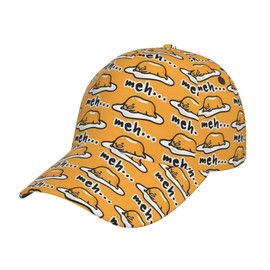 Gudetama Cute Baseball Cap Men Women - Classic Adjustable Size for Running Workouts and Outdoor Activities All Seasons Dad Hat Gift