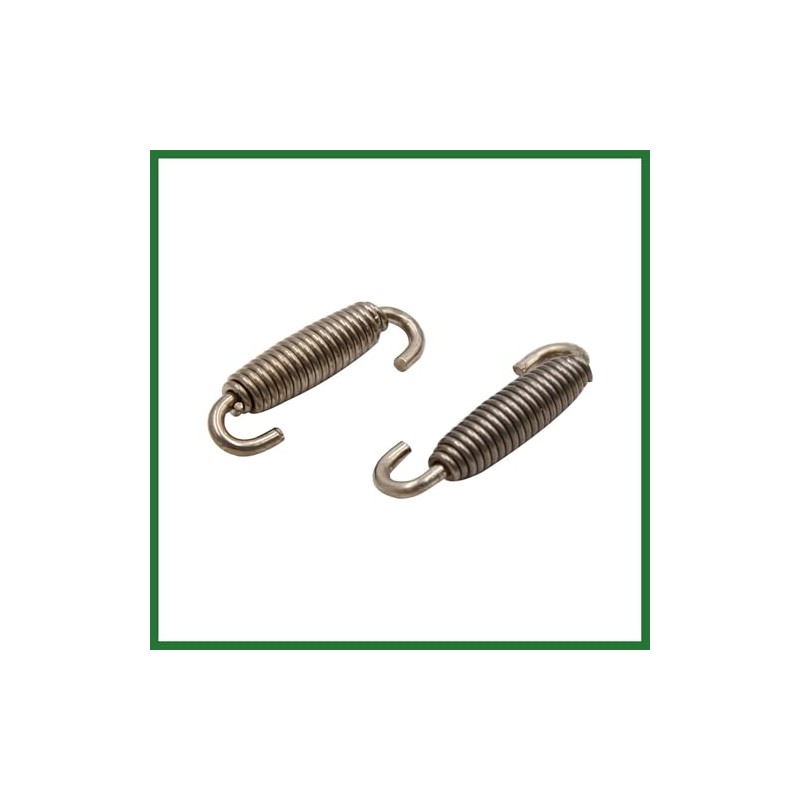 Motoforti 10pcs Silver Tone Motorcycle Exhaust Pipe Muffler Springs Swivel