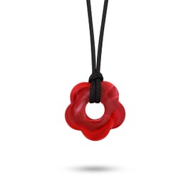 OJERRY Kawaii Cool Red Flower Cord Necklace Cute Coolest Accessories Waterproof Summer Esentials Friendship Necklaces Gift for Women Trendy Stuff
