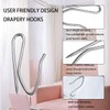 100 Pcs Metal Curtain Hooks Stainless Steel Drapery Pins, Pin-On
