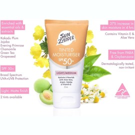 SUN ZAPPER TINTED SPF 50+ LIGHT / MEDIUM 50ml