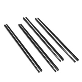 Goliber 4 Pairs of Chopsticks - Japanese Style Sushi Dinnerware Set (Black)