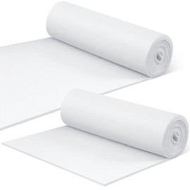 Frienda 2 Pcs Dishwasher Insulation Blanket Cotton Insulation Blanket Sound Insulation Insulation Roll Wall Insulation for Wall, Pipe, Dishwasher, Grey (White,16 x 48 x 0.4 Inches)